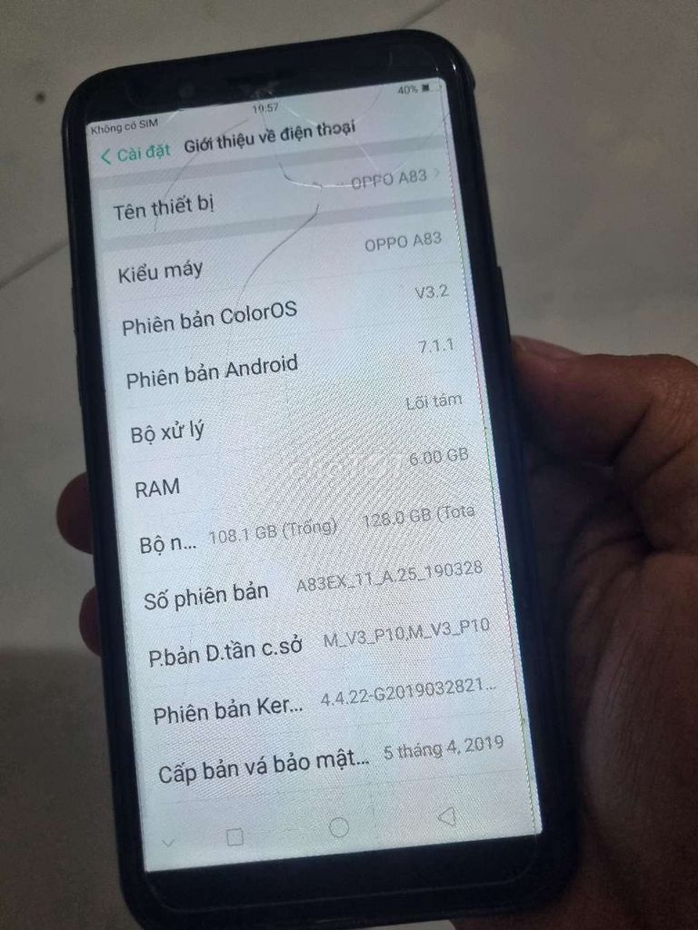 Thanh lý Oppo A83 còn hoạt động tot các chưc năng. Mua bán Điện thoại tại Huyện Châu Đức Bà Rịa - Vũng Tàu được đăng bởi Quang nguyen hình 1