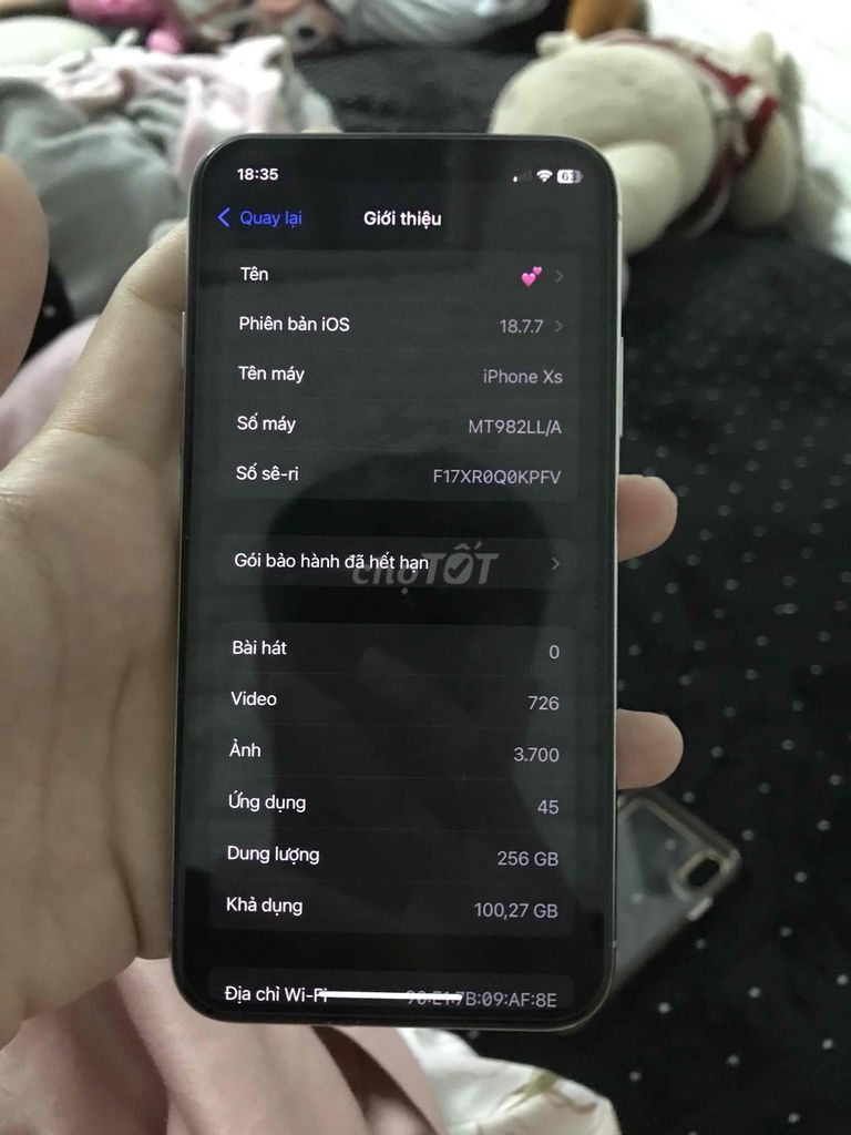 iPhone Xs 256GB Bạc. Mua bán Điện thoại tại Quận Cẩm Lệ Đà Nẵng được đăng bởi Vo Truong hình 1