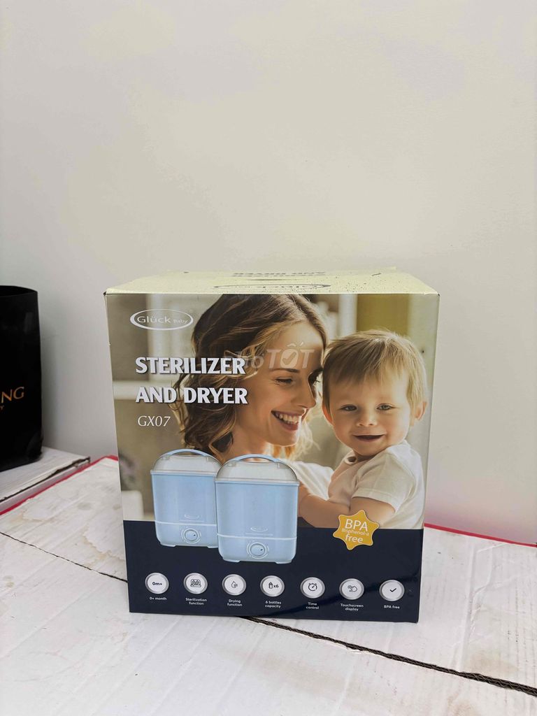 Máy tiệt trùng sấy khô Gluck GX07 Xanh 6 bình. Mua bán Mẹ và bé tại Quận 3 Tp Hồ Chí Minh được đăng bởi Gia Hân hình 1