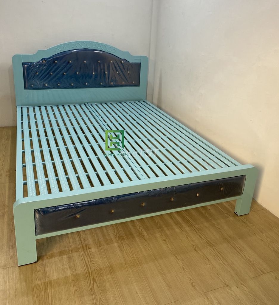 Giường sắt Sắt hộp 1m2 x 2m Xanh ngọc. Mua bán Giường, chăn ga gối nệm tại Quận 11 Tp Hồ Chí Minh được đăng bởi Nội Thất Quang Hùng TD hình 1