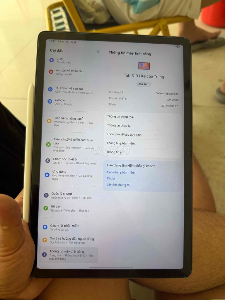 Samsung Galaxy Tab S10 Lite 8GB/128GB. Mua bán Máy tính bảng tại Thành phố Thuận An Bình Dương được đăng bởi Trung Apple Ko bán góp hình 1