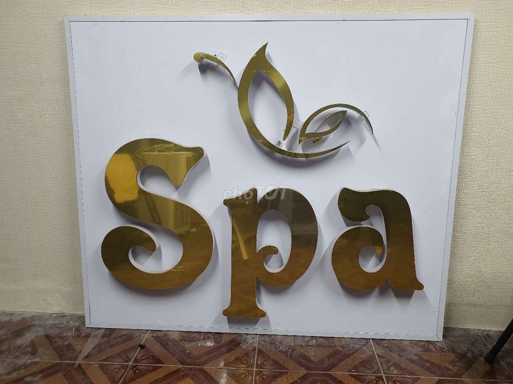 Bảng hiệu Spa mica Vàng 130x110 Mới. Mua bán Đồ dùng văn phòng tại Thành phố Vũng Tàu Bà Rịa - Vũng Tàu được đăng bởi Mạnh Vũ hình 1