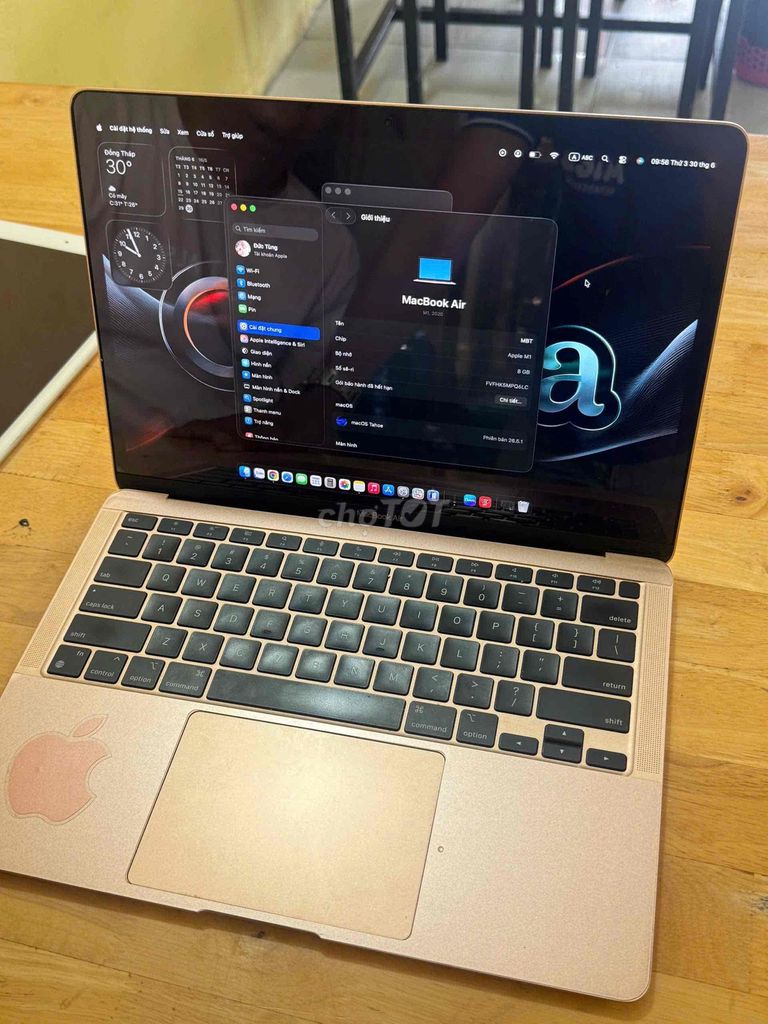 Apple MacBook Air M1 8GB Vàng hồng 2020. Mua bán Laptop tại Huyện Định Quán Đồng Nai được đăng bởi Đức Tùng hình 1