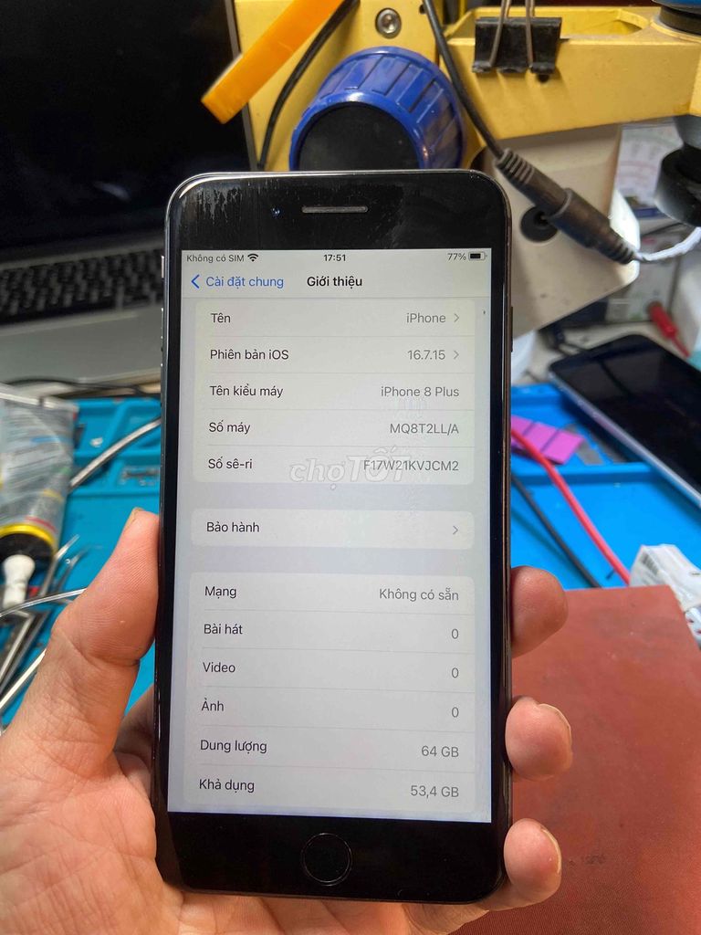 iPhone 8 Plus 64GB Xám. Mua bán Điện thoại tại Quận Ninh Kiều Cần Thơ được đăng bởi Nguyễn Thanh Quang hình 1