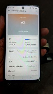 Oppo A3 Đen Bóng Mới 128GB BH Dài. Mua bán Điện thoại tại Huyện Nhà Bè Tp Hồ Chí Minh được đăng bởi Út Hiền