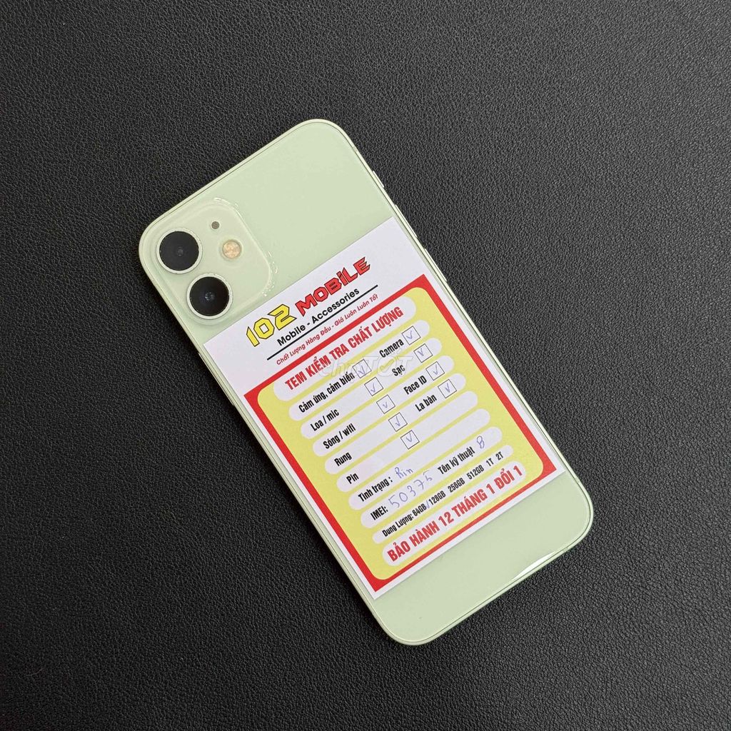 iPhone 12 Mini 64GB màu xanh máy đẹp keng. Mua bán Điện thoại tại Thành phố Buôn Ma Thuột Đắk Lắk được đăng bởi Nguyễn Hoàng hình 1