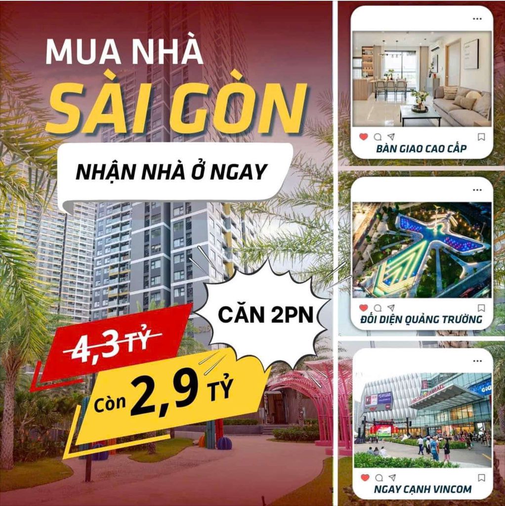 CĂN HỘ GLORY HEIGHT VINHOME GRAND PARK 3PN CK 36,75% TỪ CĐT VIEW ĐẸP