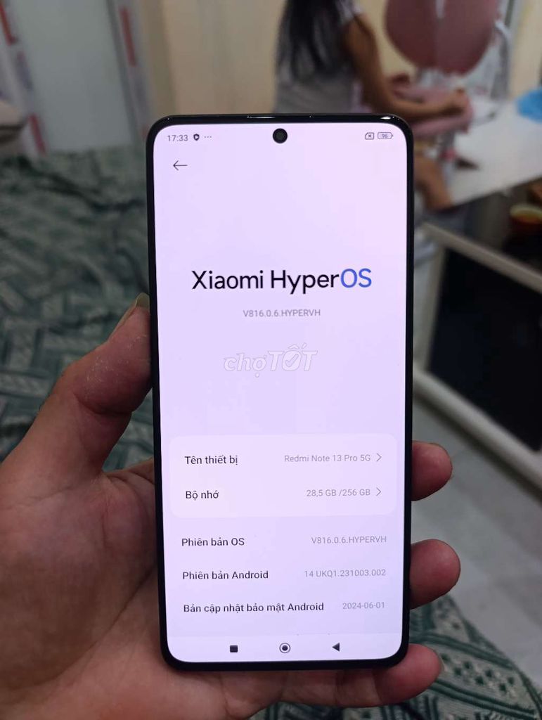 Redmi Note 13 Pro 5G 8/256GB rom QT. Mua bán Điện thoại tại Quận Hà Đông Hà Nội được đăng bởi Giá Tốt hình 1