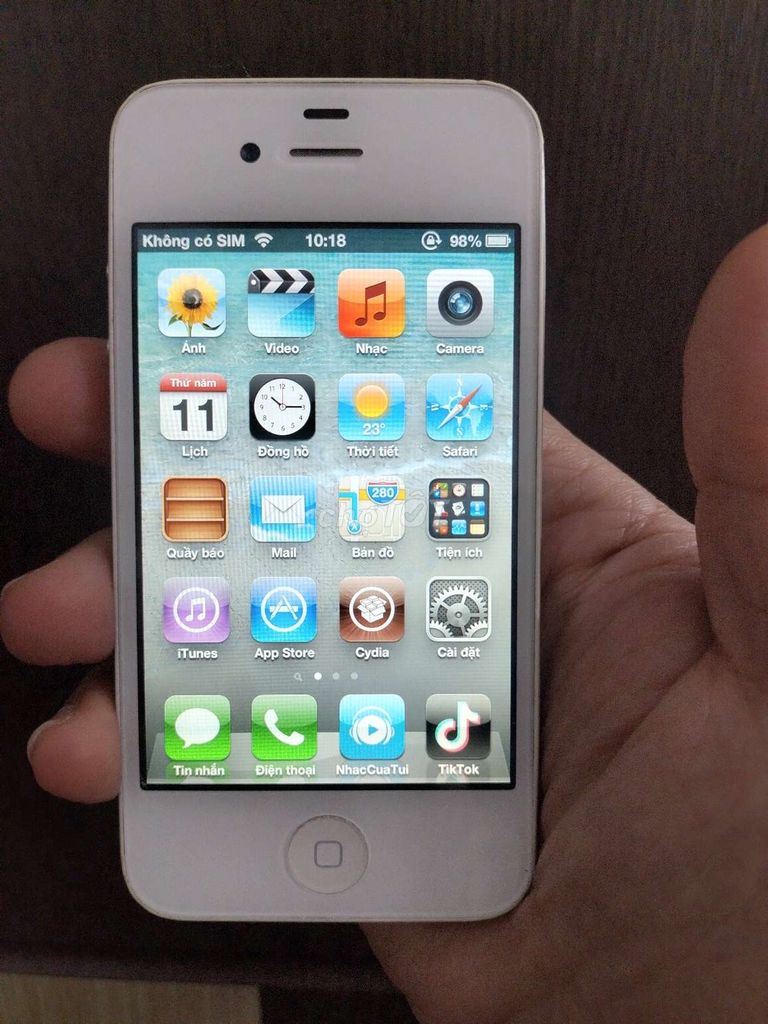 Apple iPhone 4S 16GB Trắng. Mua bán Điện thoại tại Quận Cầu Giấy Hà Nội được đăng bởi Hoàng Anh Táo Cổ hình 1