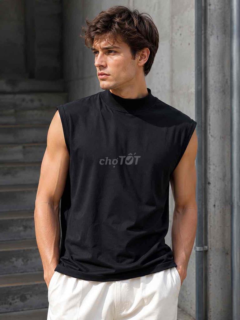 Áo ba lỗ Mizuno Nam Đen M Polyester. Mua bán Quần áo tại Huyện Hàm Tân Bình Thuận được đăng bởi 2hand LCT hình 1