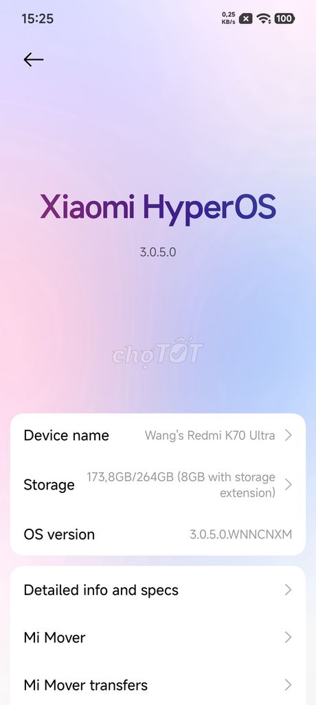Xiaomi Redmi K70 Ultra 256GB Xám. Mua bán Điện thoại tại Huyện Gia Bình Bắc Ninh được đăng bởi Lãng tử hình 1