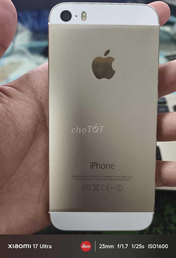 Apple iPhone 5s 16GB Vàng Like New. Mua bán Điện thoại tại Thị xã Gò Công Tiền Giang được đăng bởi Hà Chấn Hào hình 1