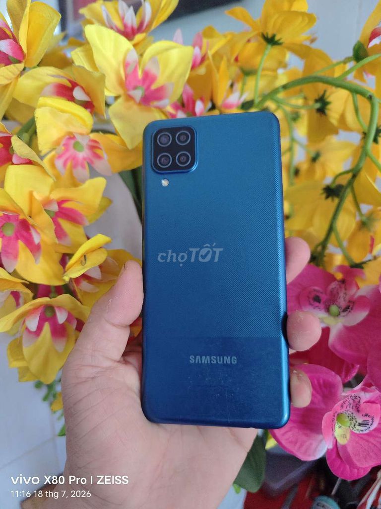 Samsung Galaxy A12 . 128GB Xanh 6GB. Mua bán Điện thoại tại Thành phố Biên Hòa Đồng Nai được đăng bởi  Phát tùng Android hình 1