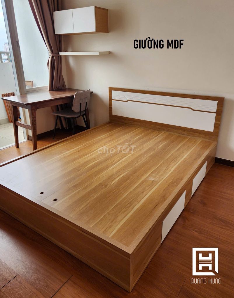 GIƯỜNG MDF-GIƯỜNG MDF=GIƯỜNG MDF=GIƯỜNG MDF$GIƯỜNG. Mua bán Giường, chăn ga gối nệm tại Quận 8 Tp Hồ Chí Minh được đăng bởi NỘI THẤT NHÀ XINH hình 1