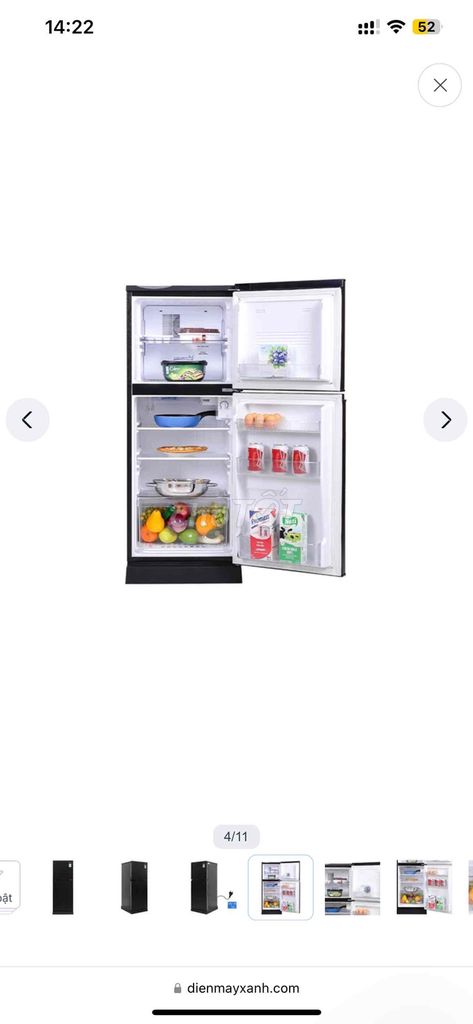 Tủ lạnh Aqua AQR-T150FA(BS) Đen Nano Fresh Ag+. Mua bán Tủ lạnh tại Thành phố Huế Thừa Thiên Huế được đăng bởi PHÊ hình 1