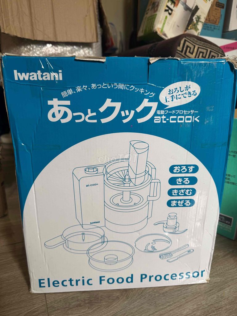 Máy xay thực phẩm Iwatani AT-COOK Xanh dương. Mua bán Bếp, lò, đồ điện nhà bếp tại Huyện Ứng Hòa Hà Nội được đăng bởi Dương thế anh hình 1