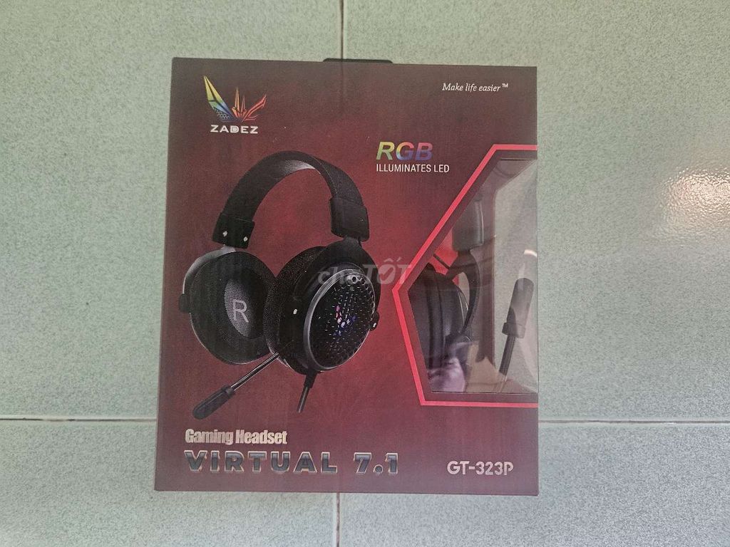 Tai nghe Zadez GT-323P Đen USB 7.1. Mua bán Tivi, Âm thanh tại Thành phố Thủ Đức Tp Hồ Chí Minh được đăng bởi Trương Minh Nhật hình 1