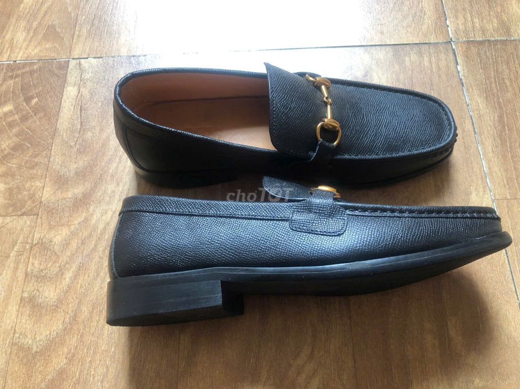 Giày lười nam Da thật đen size 39. Mua bán Giày dép tại Quận Hoàng Mai Hà Nội được đăng bởi Quy Do hình 1