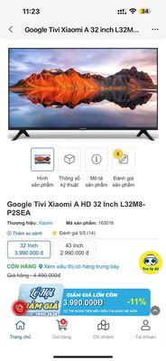 Tivi xiaomi. Mua bán Tivi, Âm thanh tại Huyện Mỏ Cày Bắc Bến Tre được đăng bởi ân