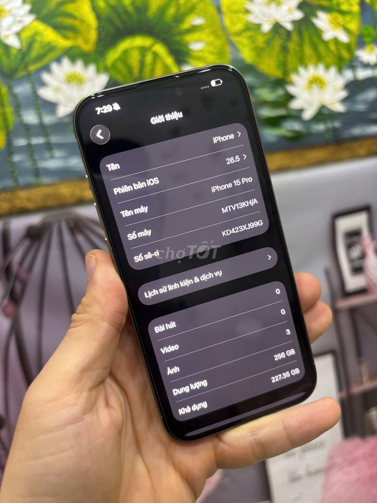 Apple iPhone 15 Pro 256GB Xám Quốc tế. Mua bán Điện thoại tại Quận Bắc Từ Liêm Hà Nội được đăng bởi Cửa hàng Bính Táo hình 1