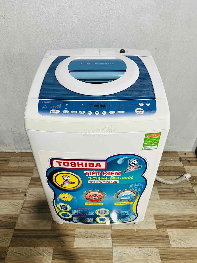 Thanh lý máy giặt Tosiba 9kg inverter mới 95%