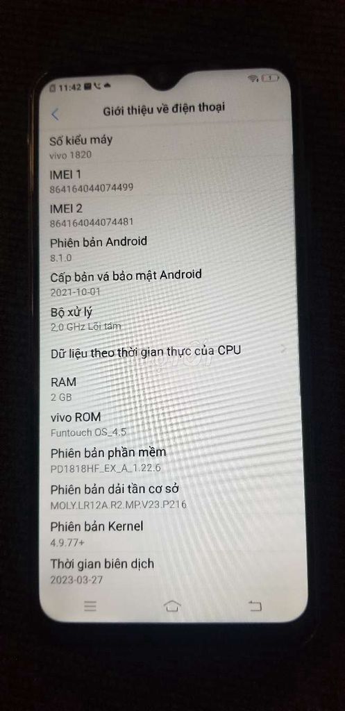 Vivo y91c. Mua bán Điện thoại tại Huyện Đông Hải Bạc Liêu được đăng bởi Brick The little 01 hình 5