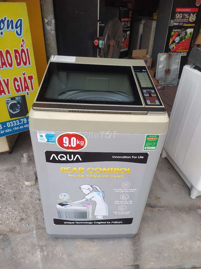 Máy giặt Aqua 9kg Mới. Mua bán Máy giặt tại Huyện Trảng Bàng Tây Ninh được đăng bởi Phan Phượng hình 1