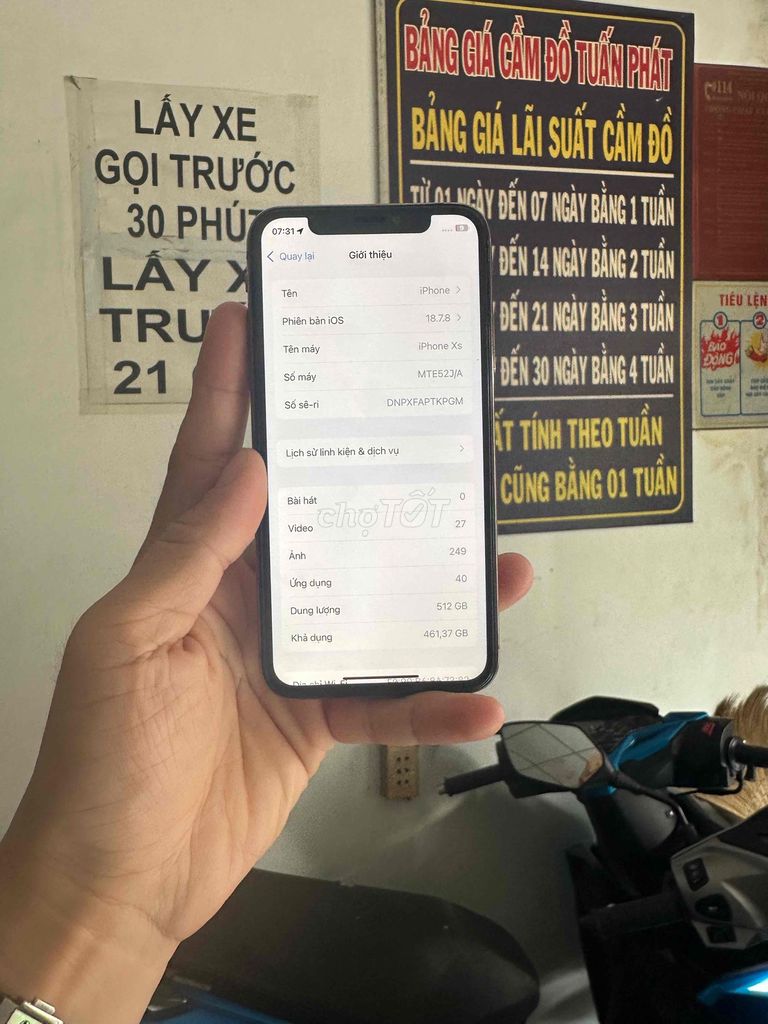 Apple iPhone XS 512GB Vàng Mất vân tay. Mua bán Điện thoại tại Quận Gò Vấp Tp Hồ Chí Minh được đăng bởi HQ1986 Thanh Lý Cầm Đồ hình 1