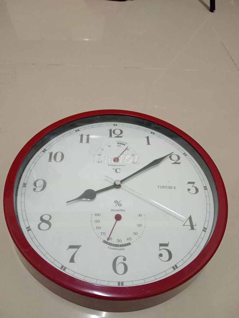Đồng hồ treo tường Nhật, có đo nhiệt độ, độ ẩm.. Mua bán Nội thất, đồ gia dụng khác tại Thành phố Châu Đốc An Giang được đăng bởi Thái Hoàng hình 1