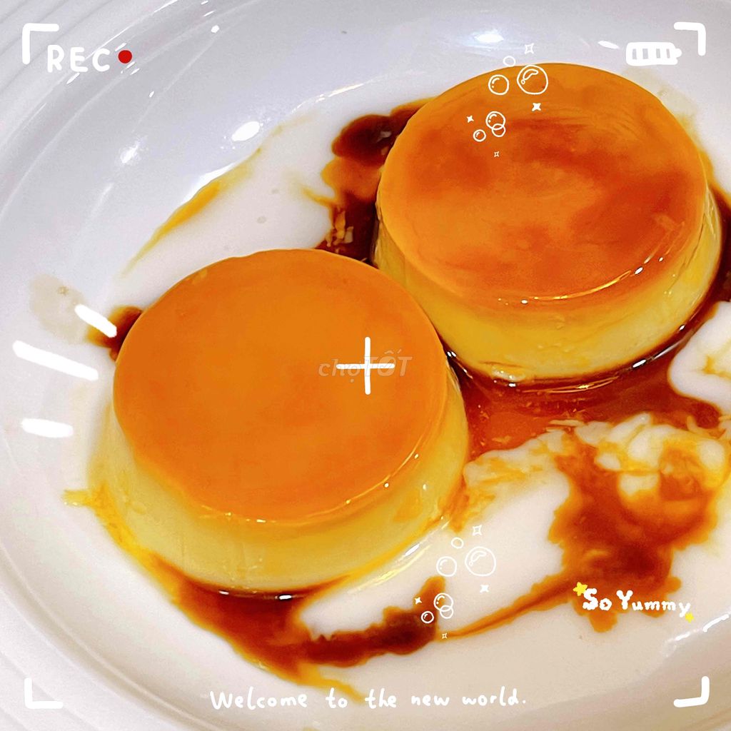 bánh flan béo ngậy nước cốt dừa cafe