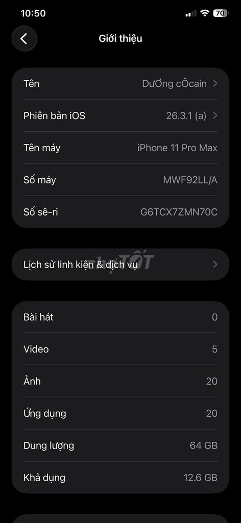 Apple iPhone 11 Pro Max 64GB. Mua bán Điện thoại tại Quận Ba Đình Hà Nội được đăng bởi van duong dinh hình 1