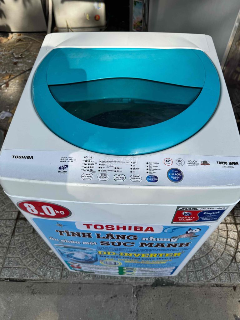 thanh lý máy giặt toshiba 8.0Kg đang sữ dụng