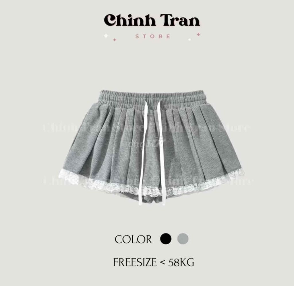 Chân váy xếp li Nữ Freesize Xám. Mua bán Quần áo tại Quận 4 Tp Hồ Chí Minh được đăng bởi pass đồ hình 1