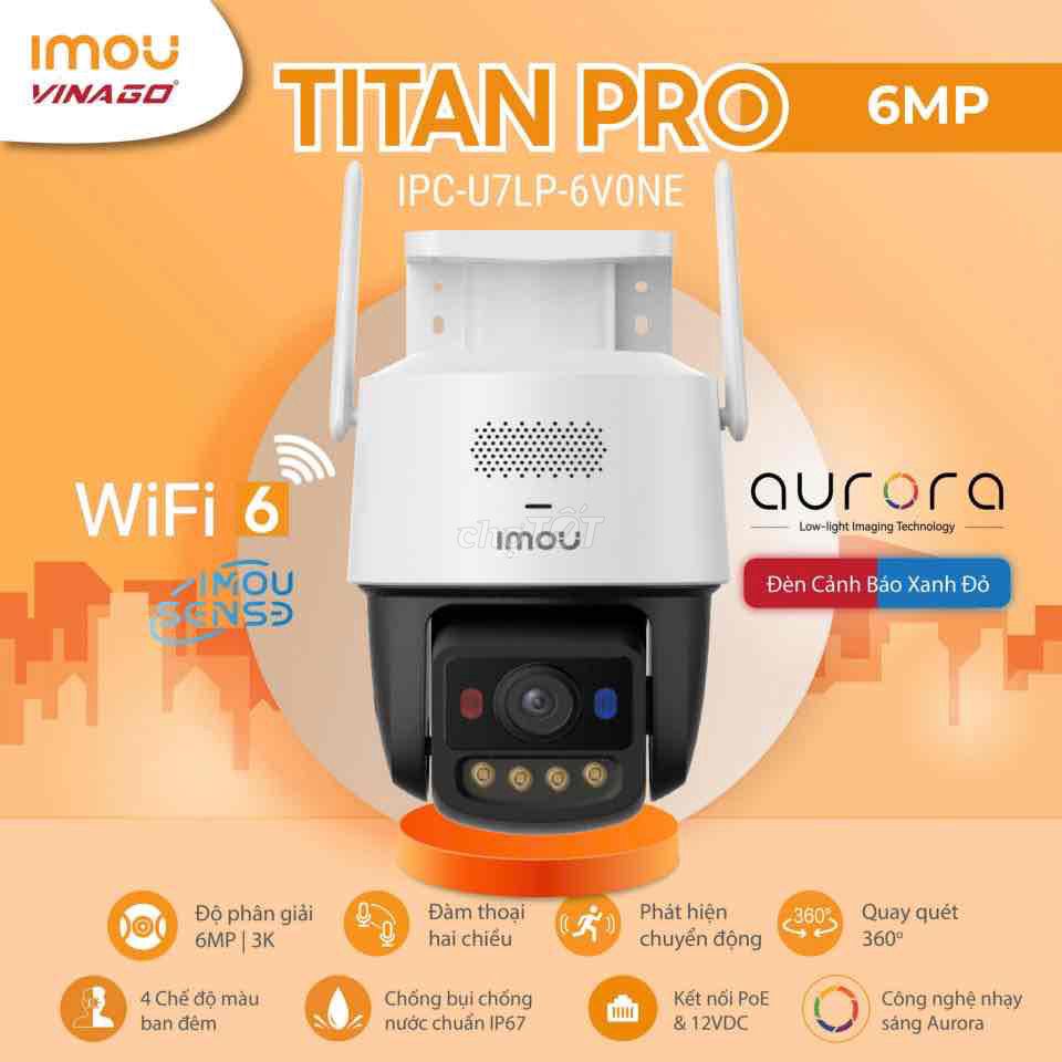 Camera Imou Titan Pro IPC-U7LP-6V0NE. Mua bán Máy ảnh, Máy quay tại Quận Cái Răng Cần Thơ được đăng bởi Thiên Thành hình 1