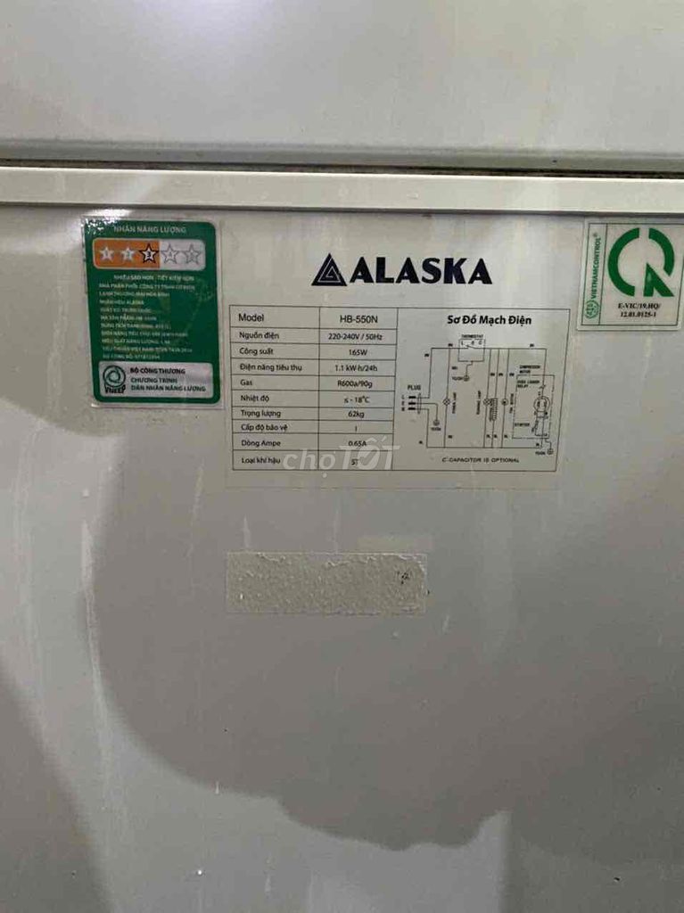 Tủ đông suốt 1 ngăn Alaska còn hoạt động tốt. Mua bán Tủ lạnh tại Quận 7 Tp Hồ Chí Minh được đăng bởi Thuyvi hình 6