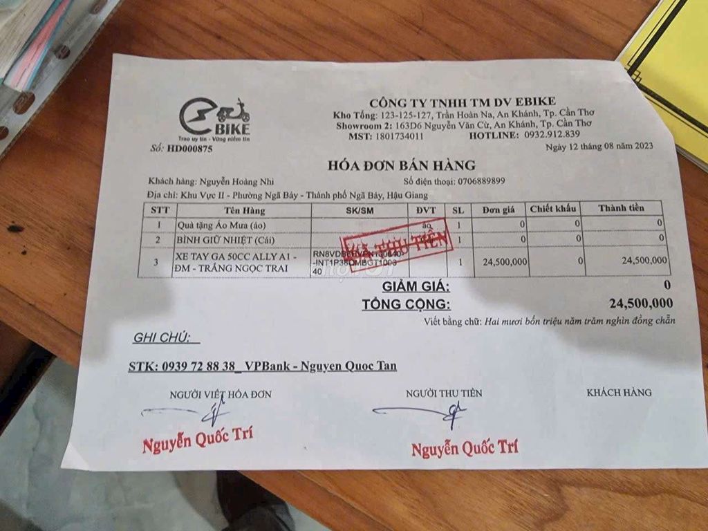 ALLY A1 50cc màu Trắng. Mua bán Xe máy tại Quận Ninh Kiều Cần Thơ được đăng bởi CHXM Trung Trưc  hình 8