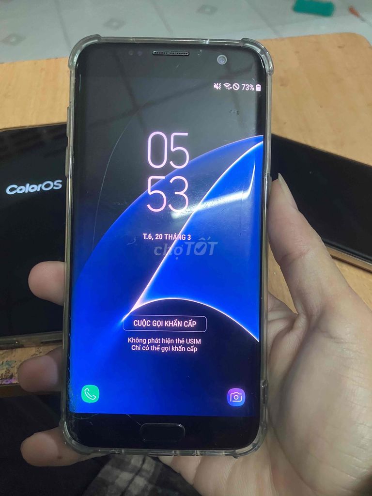 Samsung Galaxy S7 Edge Đen. Mua bán Điện thoại tại Huyện Long Hồ Vĩnh Long được đăng bởi Đồ cũ đủ loại điện thoại loa anply máy tính hình 1