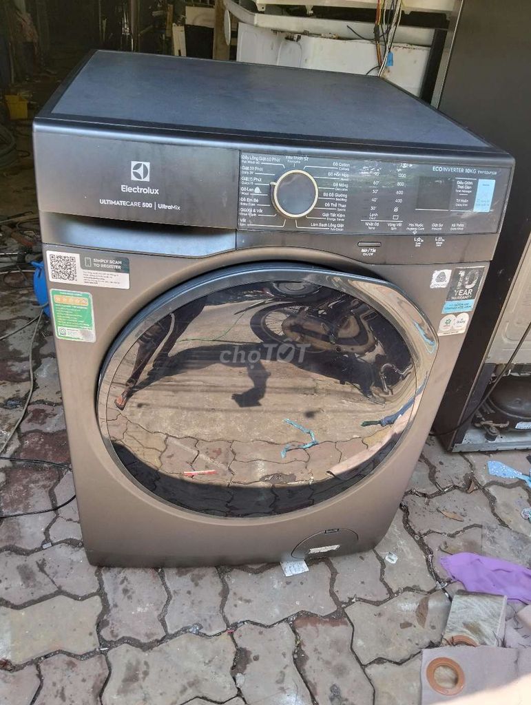 Máy giặt Electrolux 10kg Inverter cửa ngang Xám. Mua bán Máy giặt tại Thành phố Vũng Tàu Bà Rịa - Vũng Tàu được đăng bởi Minh Hà hình 1