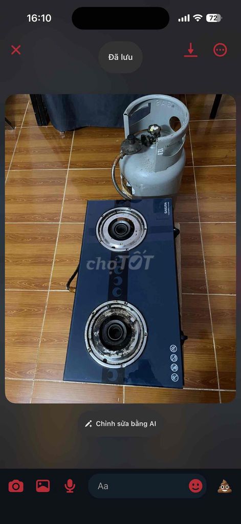 Bếp ga Sakura Đen đã qua sử dụng. Mua bán Bếp, lò, đồ điện nhà bếp tại Quận Gò Vấp Tp Hồ Chí Minh được đăng bởi Ái Linh hình 1