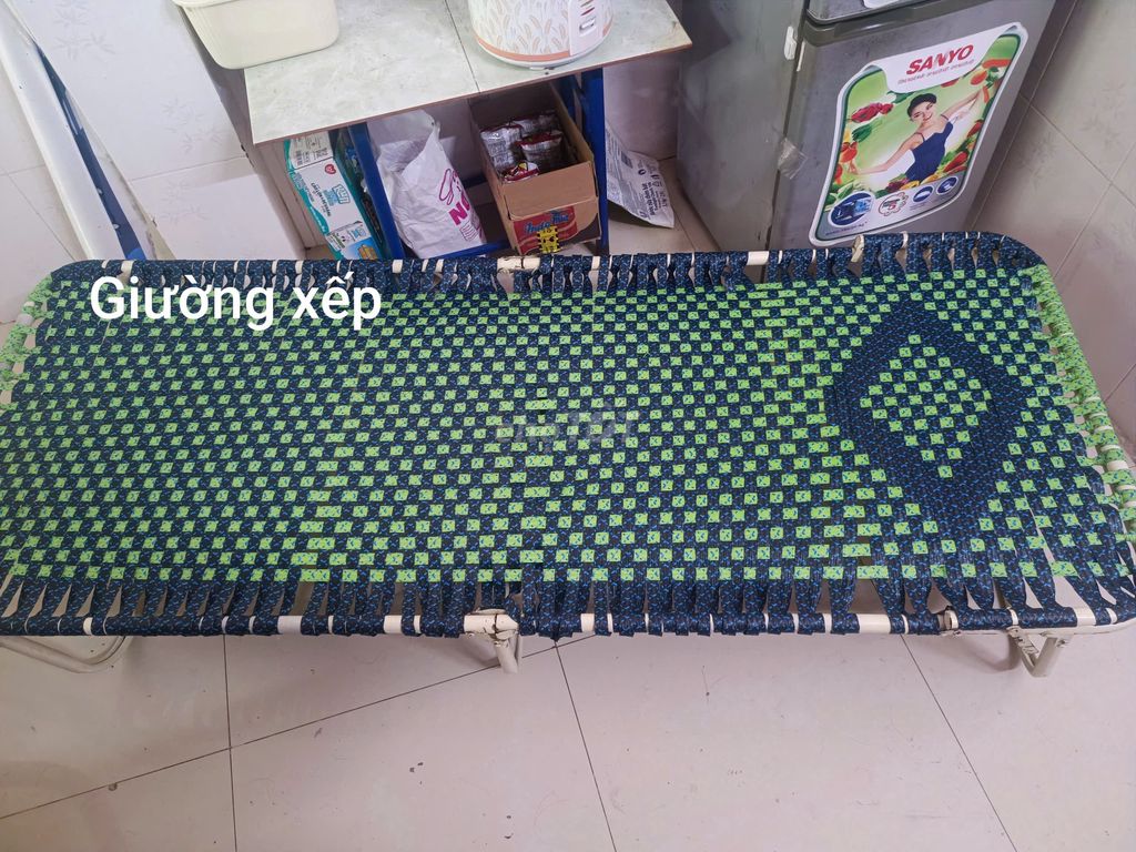Giường xếp 1m8x80 Xanh lá, Xanh dương. Mua bán Giường, chăn ga gối nệm tại Thành phố Thủ Đức Tp Hồ Chí Minh được đăng bởi Thanh hình 1