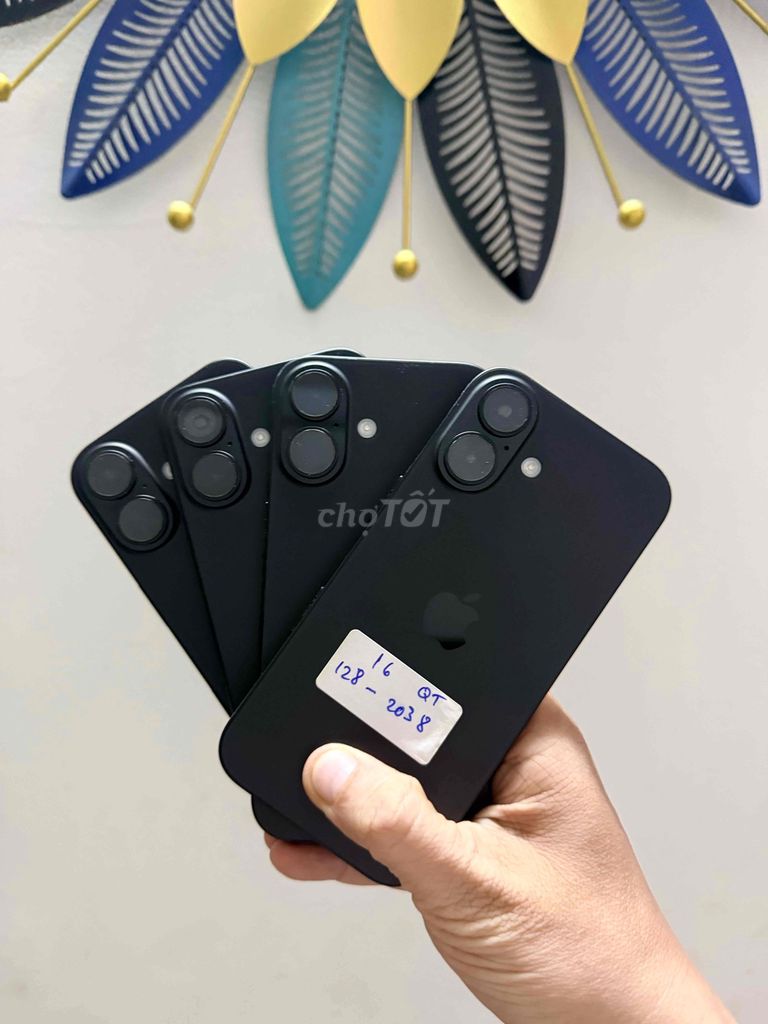 iPhone 16 Đen 128GB - qt . pin sạc ít lần. Mua bán Điện thoại tại Quận Tân Bình Tp Hồ Chí Minh được đăng bởi MrA Store hình 1