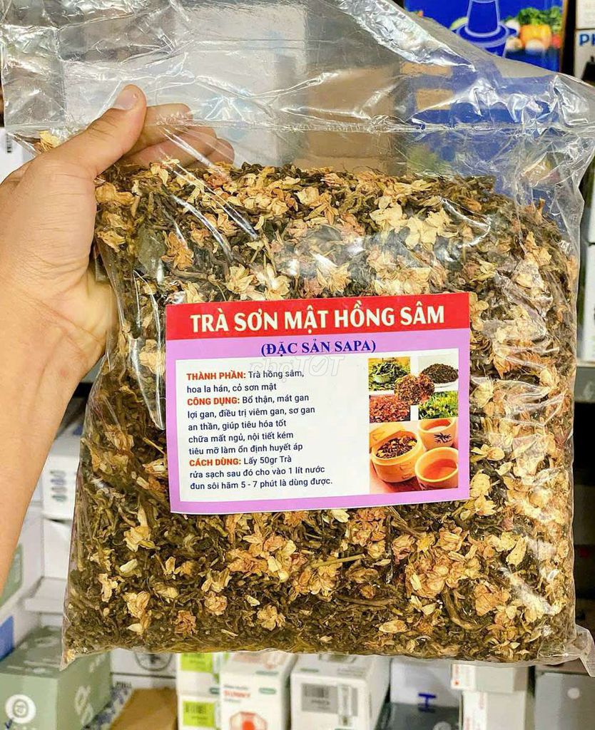 TRÀ SƠN MẬT HỒNG SÂM túi 1kg