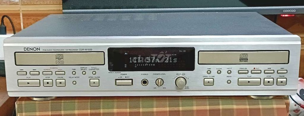 Đầu CD DENON CDR-W1500 đọc ghi CD kiêm giải mã DAC. Mua bán Tivi, Âm thanh tại Quận Bắc Từ Liêm Hà Nội được đăng bởi Mac Van hình 1
