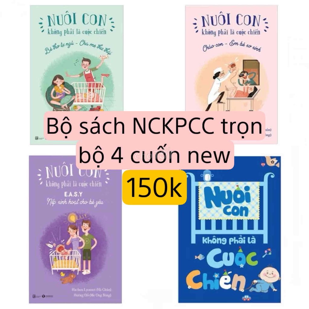 new- Trọn bộ 4cuốn Nuôi Con Không Phải Cuộc Chiến