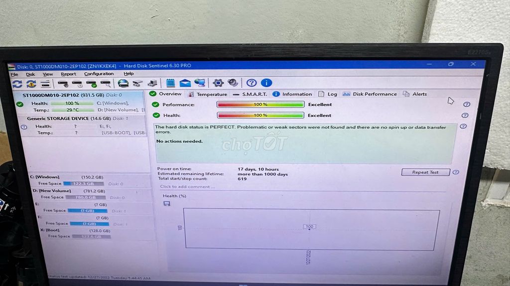 Ổ cứng HDD Seagate 1TB chạy 17 ngày SK 100%. Mua bán Linh kiện (RAM, Card...) tại Thị xã Bến Cát Bình Dương được đăng bởi Hoàng Võ hình 1