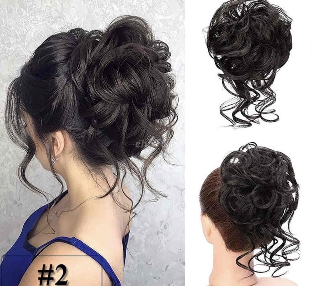 Búi tóc giả Nữ màu Đen. Mua bán Phụ kiện thời trang khác tại Quận Thanh Xuân Hà Nội được đăng bởi ume bán đủ thứ nha hình 1