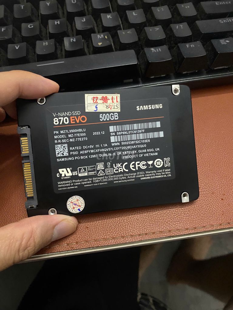 ổ cứng SSD SAMSUNG 870 EVO 1TB và 500GB. Mua bán Linh kiện (RAM, Card...) tại Thành phố Thủ Đức Tp Hồ Chí Minh được đăng bởi TIN HỌC ĐẠI DƯƠNG XANH hình 4