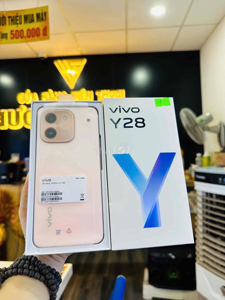 Vivo Y28 8GB/128GB Hồng New. Mua bán Điện thoại tại Thành phố Bến Tre Bến Tre được đăng bởi HươngGiangmobile hình 1