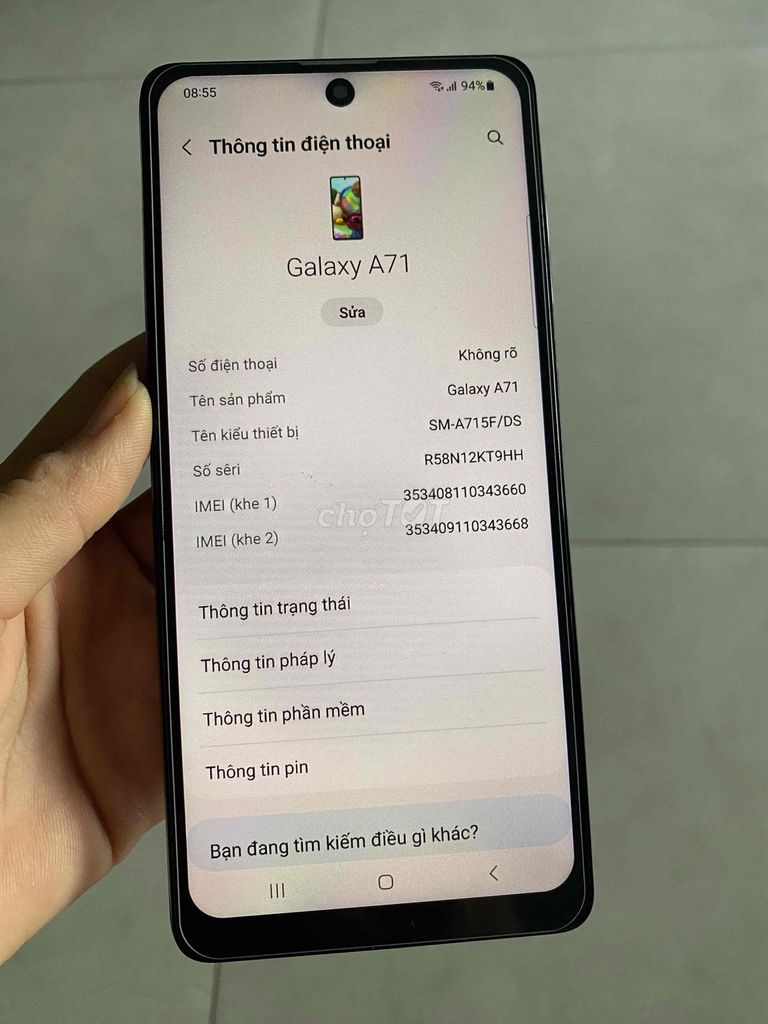Samsung A71 8GB/128GB 2 sim. Mua bán Điện thoại tại Huyện Củ Chi Tp Hồ Chí Minh được đăng bởi Linh hình 1