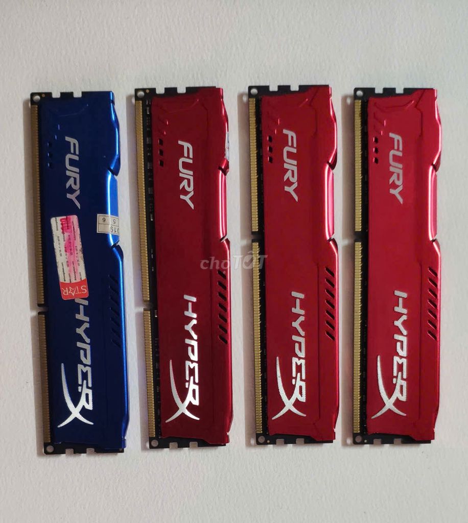 RAM Kingston Fury 8GB DDR3 Đỏ, Xanh. Mua bán Linh kiện (RAM, Card...) tại Thành phố Sóc Trăng Sóc Trăng được đăng bởi TIN HOC TUAN TRAN hình 1